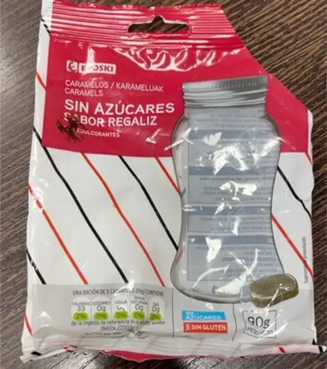 Caramelos sin azucares regaliz