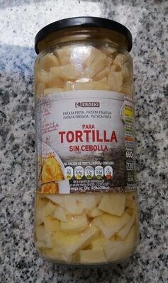 Patata frita para tortilla sin cebolla