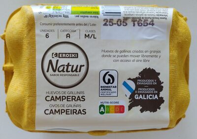 Huevos de gallinas camperas