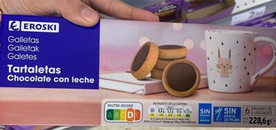 Tartaletas chocolate con leche