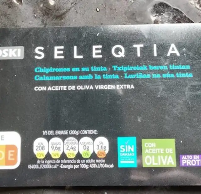 Chipirones en su tinta