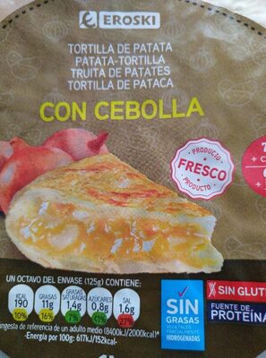 Tortilla de patata con cebolla