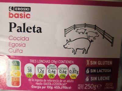 Paleta cocida front packaging