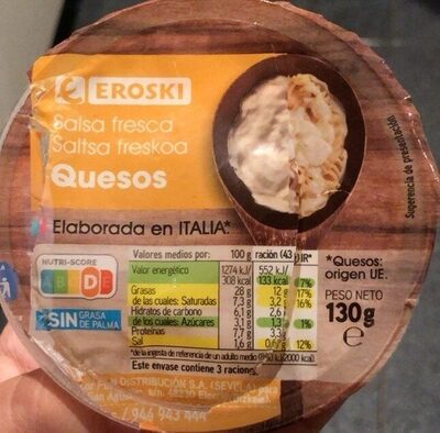 Salsa fresca Quesos front packaging