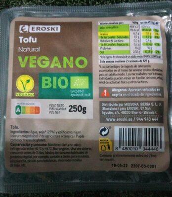 Tofu front packaging