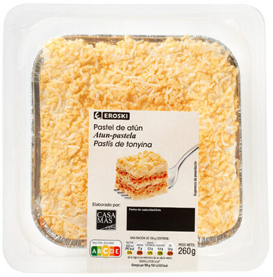 Pastel de atún front packaging