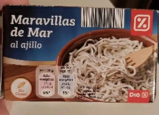 Maravillas de mar al ajillo front packaging