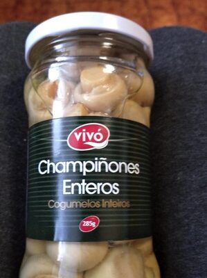 Champiñones enteros vivó front packaging