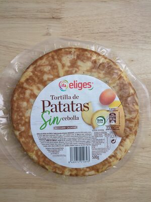 Tortilla de patatas sin cebolla