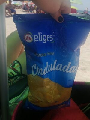 Patatas fritas onduladas front packaging