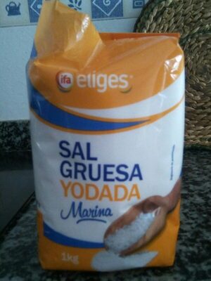 Sal gruesa yodada marina