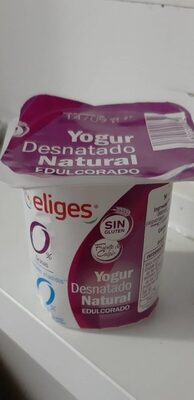 Yogur desnatado natural edulcorado
