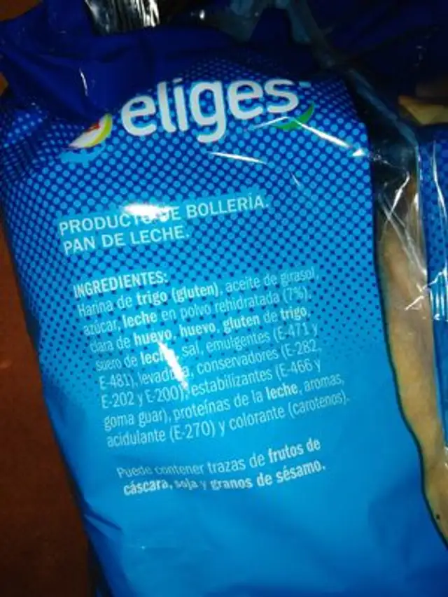 eliges ingredients label
