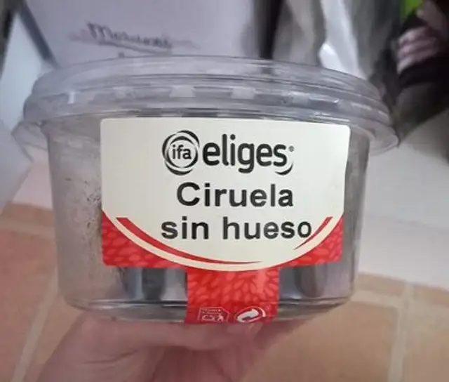 Ciruelas pasas sin hueso