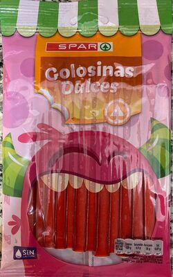 Golosinas Rellenas de Fresa front packaging