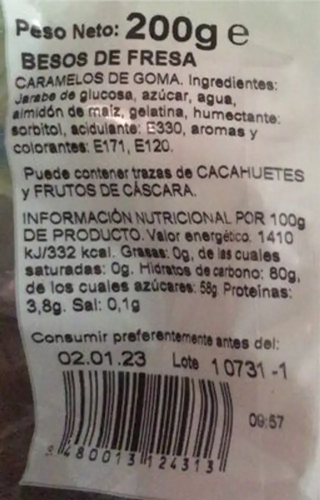 Golosinas dulces