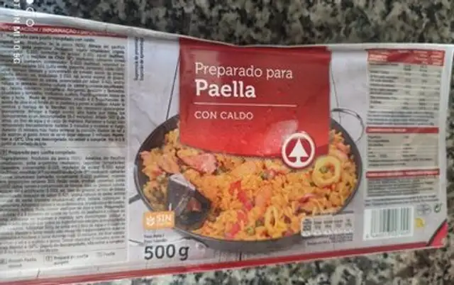 Preparado para paella con caldo