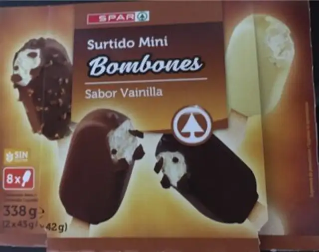 Surtido mini bombones front packaging
