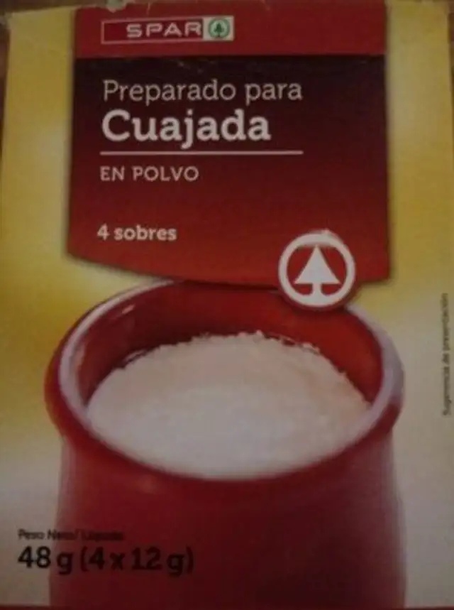 Preparado para cuajada en polvo front packaging
