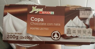 Copa chocolate con nata