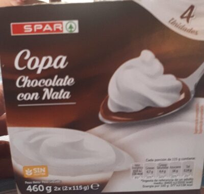 Copa chocolate con nata front packaging
