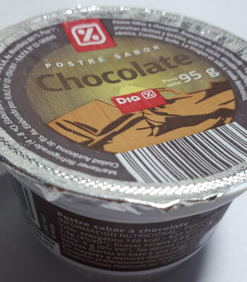 Postre sabor chocolate