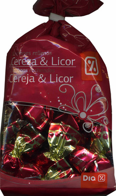 Bombones rellenos de cereza y licor