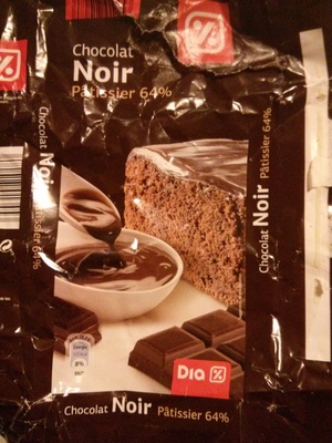Chocolat noir pâtissier 64%