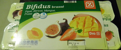 Bifidus brassé (Figue, Abricot, Mangue, Fraise) 8 Pots