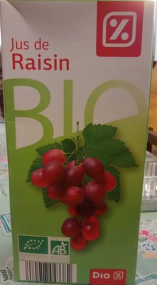 Jus de raisin bio