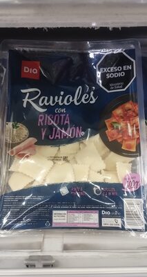 Ravioles jamón y ricota