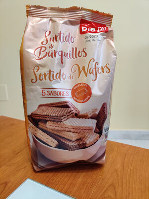 Surtido de barquillos front packaging