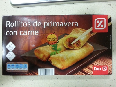 Rollitos de primavera con carne