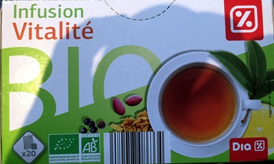 Infusion Vitalité front packaging