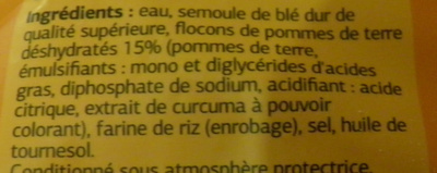 Gnocchi à poêler ingredients label