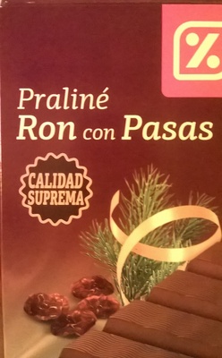 Turrón ron con pasas
