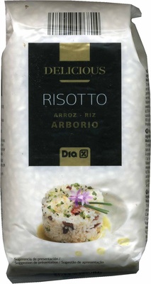 Arroz blanco Variedad Arborio front packaging