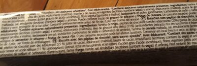 Cookies ingredients label