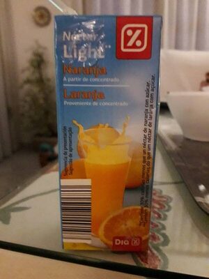 Néctar light naranja front packaging