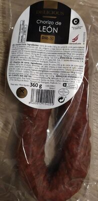 Delicious chorizo de León