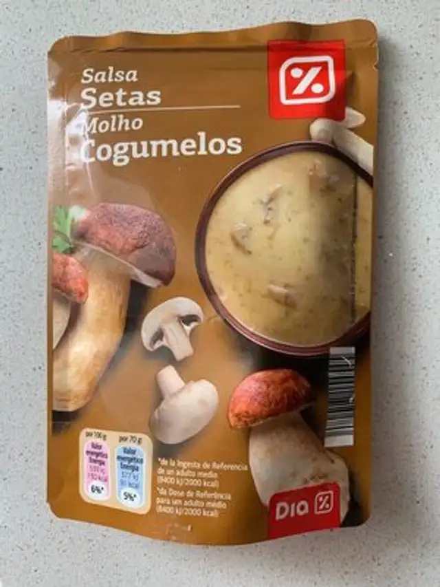 Salsa setas front packaging