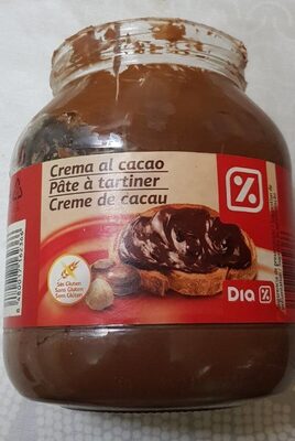 Crema de cacao front packaging