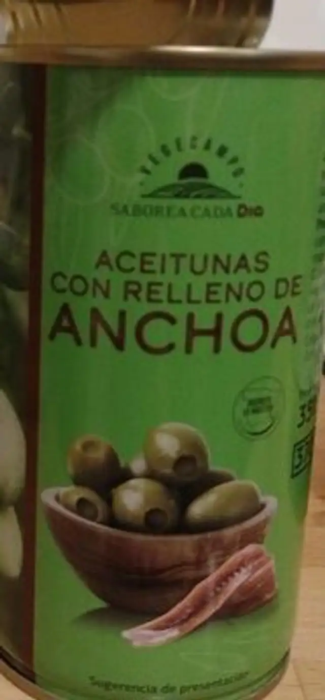 Aceitunas con relleno de anchoa