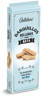 Wafer relleno de nata