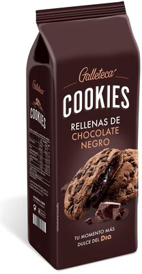 Cookies rellenas de chocolate negro