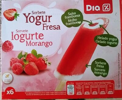 Sorbete yogur fresa