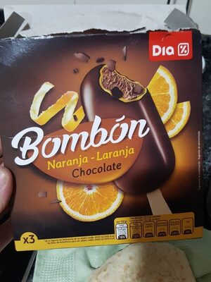 Bombón naranja y chocolate