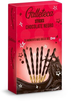 Sticks chocolate negro front packaging