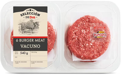 Burger vacuno front packaging