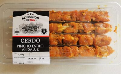 Cerdo. Pincho estilo andaluz